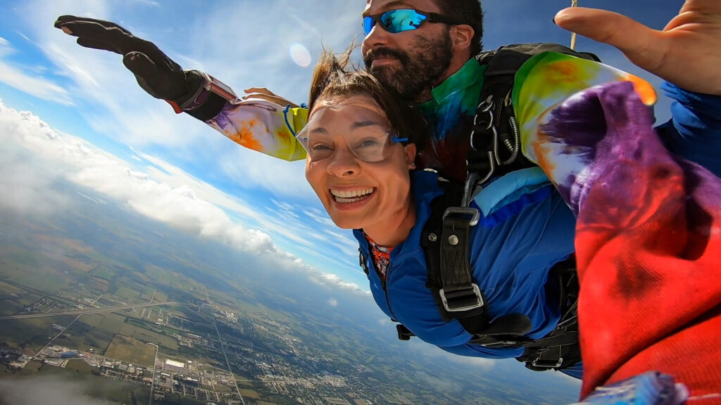 Tandem skydiving